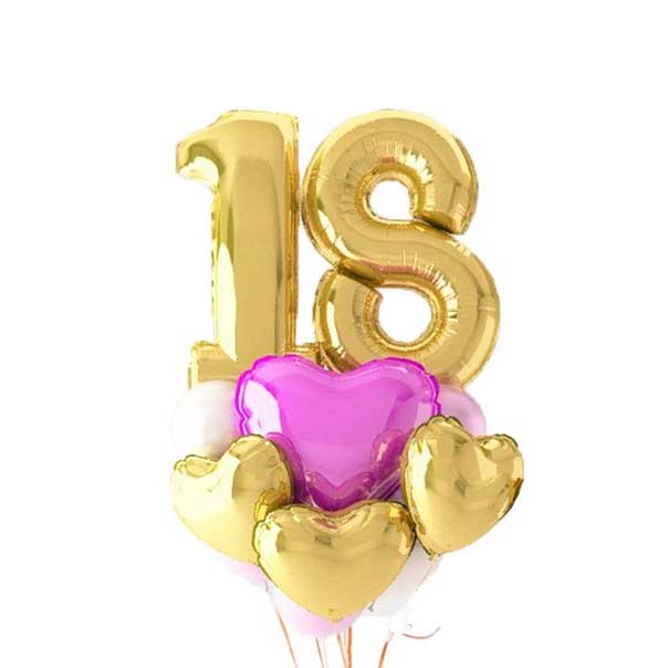 Гелієві кульки "Смайлик", 25 шт
