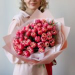 Букет піоноподібних тюльпанів (51шт)